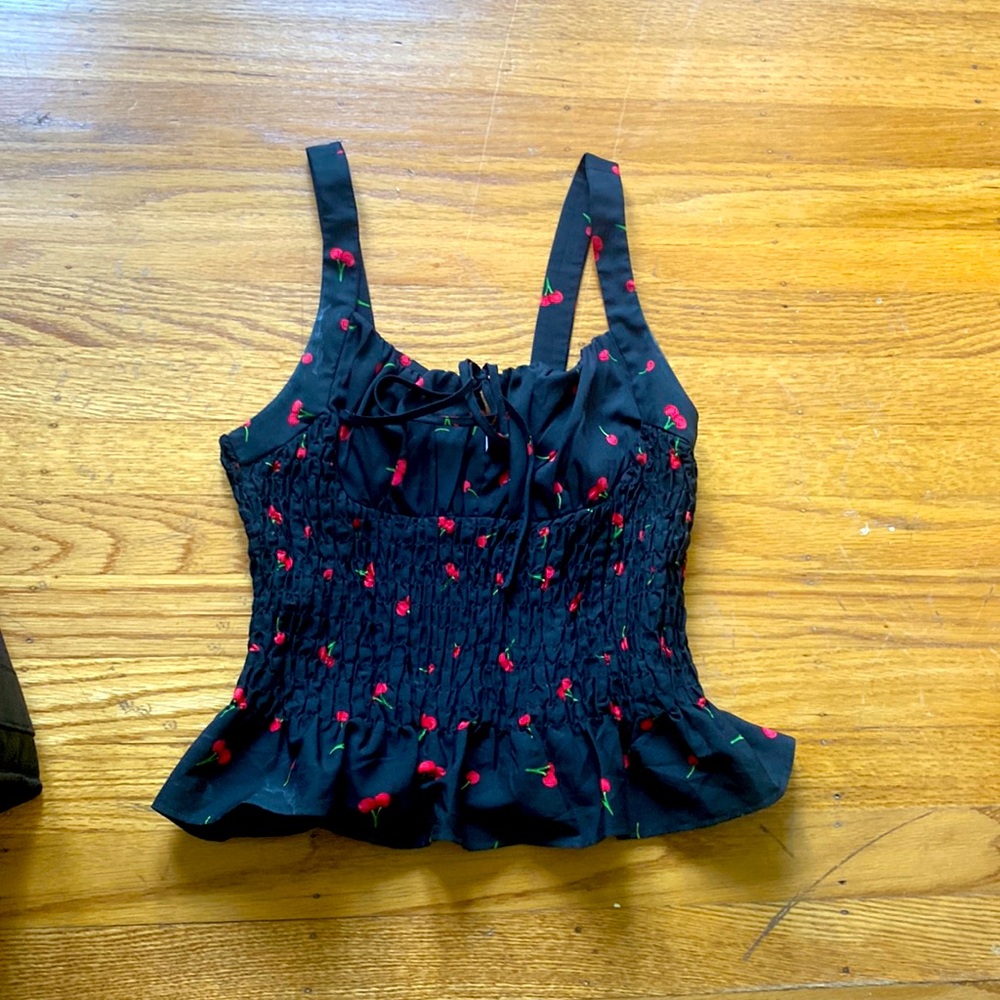 Topshop cherry top